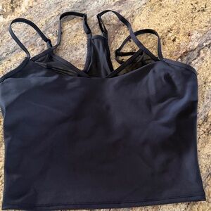 Women's Black Strappy Bralette ALO